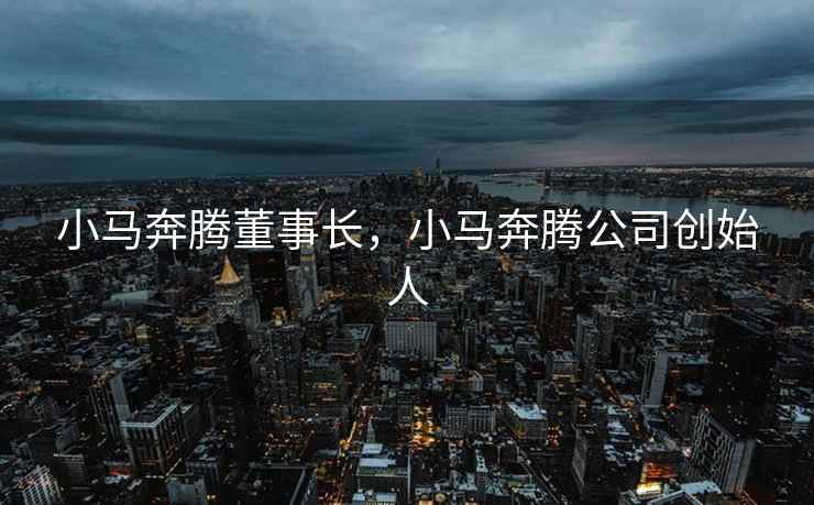 小马奔腾董事长，小马奔腾公司创始人