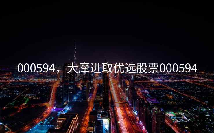 000594，大摩进取优选股票000594
