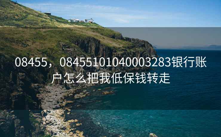 08455，08455101040003283银行账户怎么把我低保钱转走
