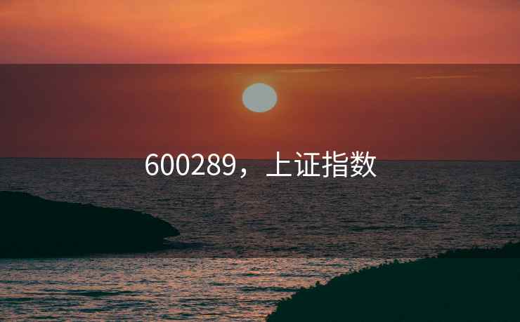 600289，上证指数