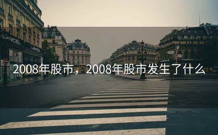 2008年股市，2008年股市发生了什么