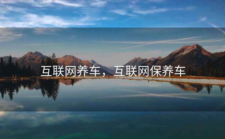 互联网养车，互联网保养车